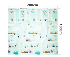 2x1.8m Foldable Baby Play Mat XPE Foam Double Sided 1cm Thick Free Carry Bag