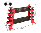 Compact Solid Metal Kettlebell Dumbbell Rack Storage Stand Home Gym Red 200KG