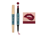 1.9g Lip Liner Dual-use Vibrant Color Ultralight Lipstick with Lip Liner for Party -3