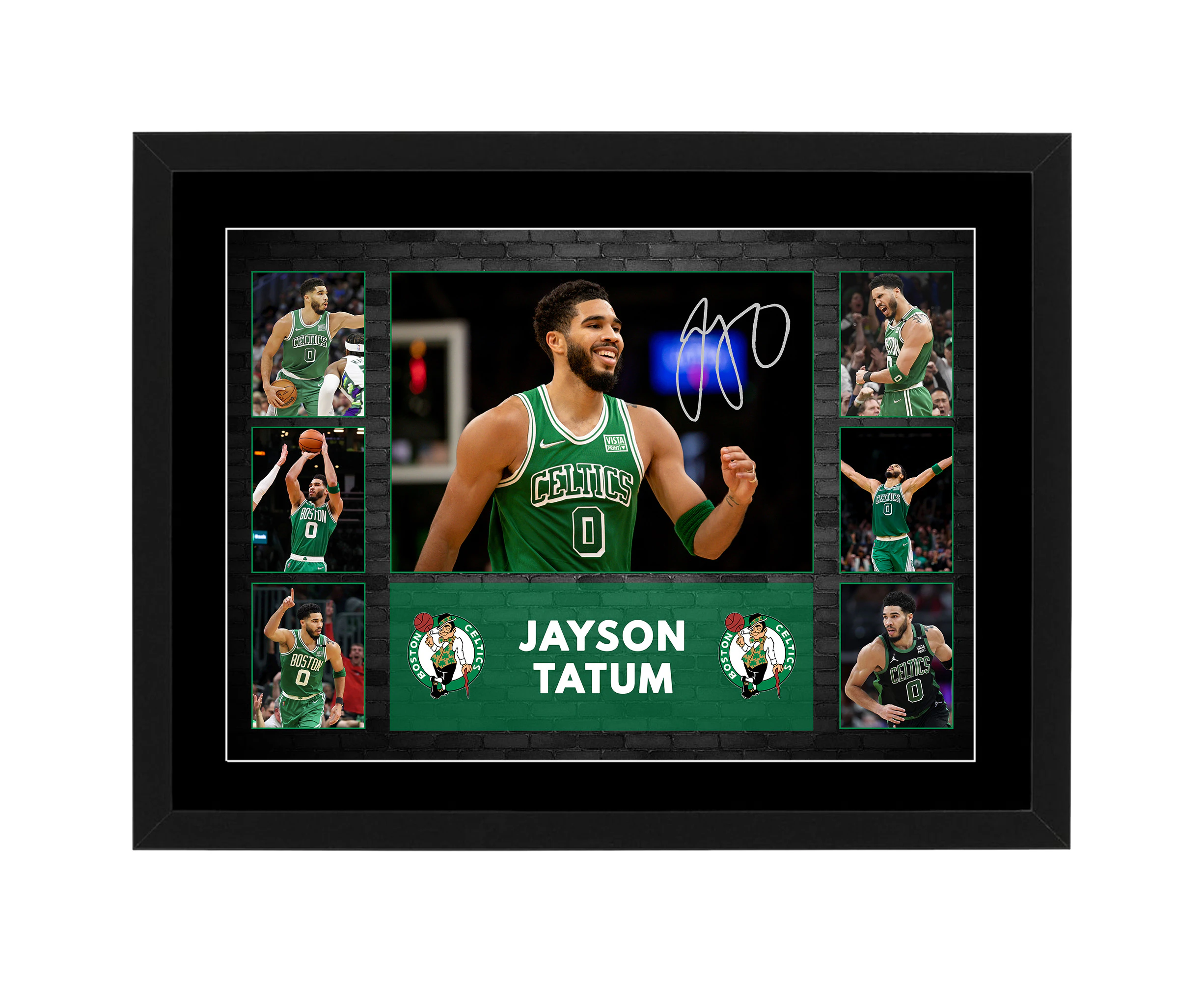 Basketball - Jayson Tatum Boston Celtics Framed Pre Print