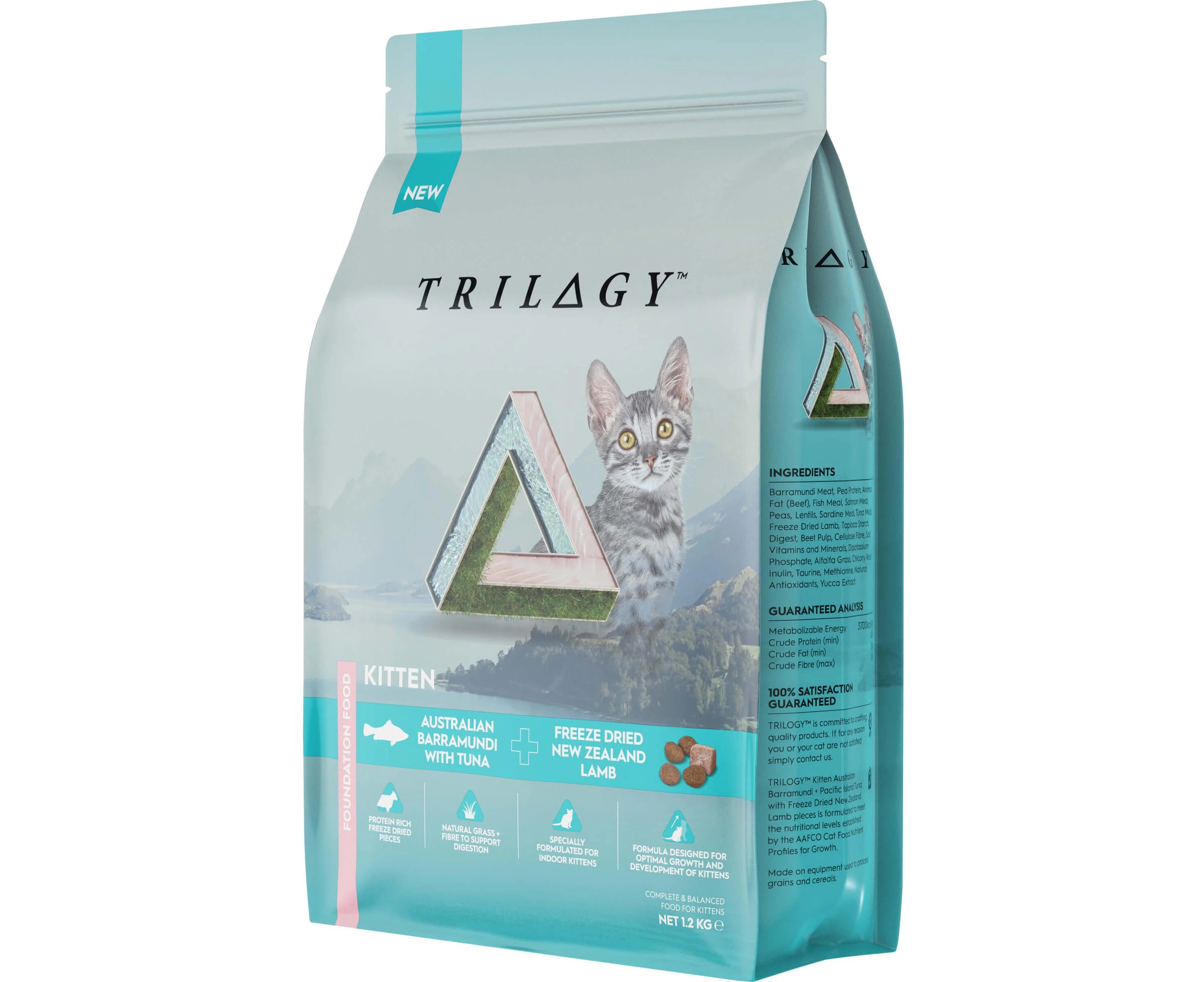 Trilogy Kitten Barramundi & Tuna Dry Cat Food 1.2kg