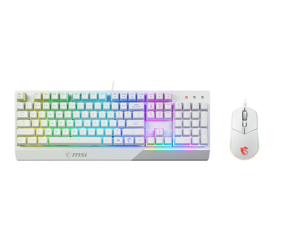 Msi Vigor Gk30 Combo White Gaming Keyboard  Mouse