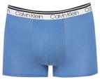 Calvin Klein Men's Cotton Stretch Trunk 3-Pack - Black/Grey/Blue