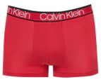 Calvin Klein Men's Cotton Stretch Trunk 3-Pack - Black/Grey Heather/Red