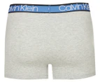 Calvin Klein Men's Cotton Stretch Trunk 3-Pack - Black/Grey/Blue