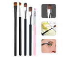 5Pcs/Set Makeup Brush Quick Shaping Anti-Slip Thin Eyeshadow Eyeliner Eyelash Eyebrow Brush for Female