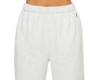Tommy Hilfiger Sport Women's Fleece Embroidered Leg Joggers / Tracksuit Pants - White Stone Heather