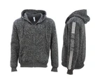 FIL Adult Unisex Hoodie Pullover Hooded Top Sweater Pockets Marle - Los Angeles - Dark Grey Marle