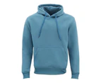 Adult Men's Unisex Basic Plain Hoodie Jumper Pullover Sweater Sweatshirt XS-3XL - Aqua