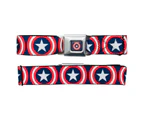 Captain America Logo Seatbelt Buckle Belt
