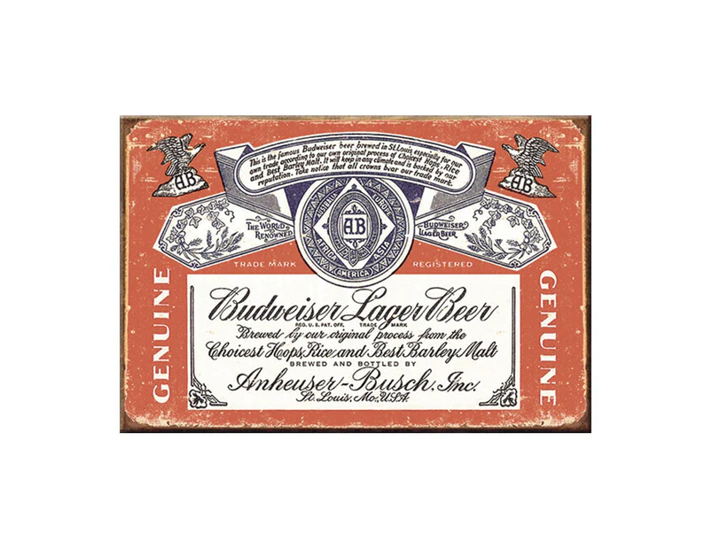 Budweiser Vintage Label Magnet