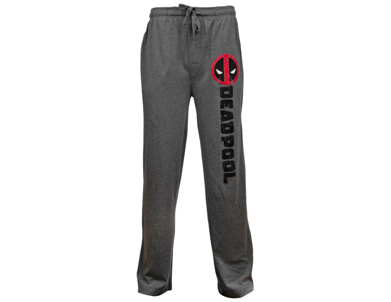 Deadpool Symbol and Text Pajama Sleep Pants