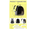 Yellow Cat Dog Breathable Pet Carrier Bag Outdoor Travel Transparent Space Backpack With Cover AU