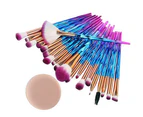 20Pcs Color Block Makeup Brushes Loose Powder Blush Foundation Cosmetics Tools-4#