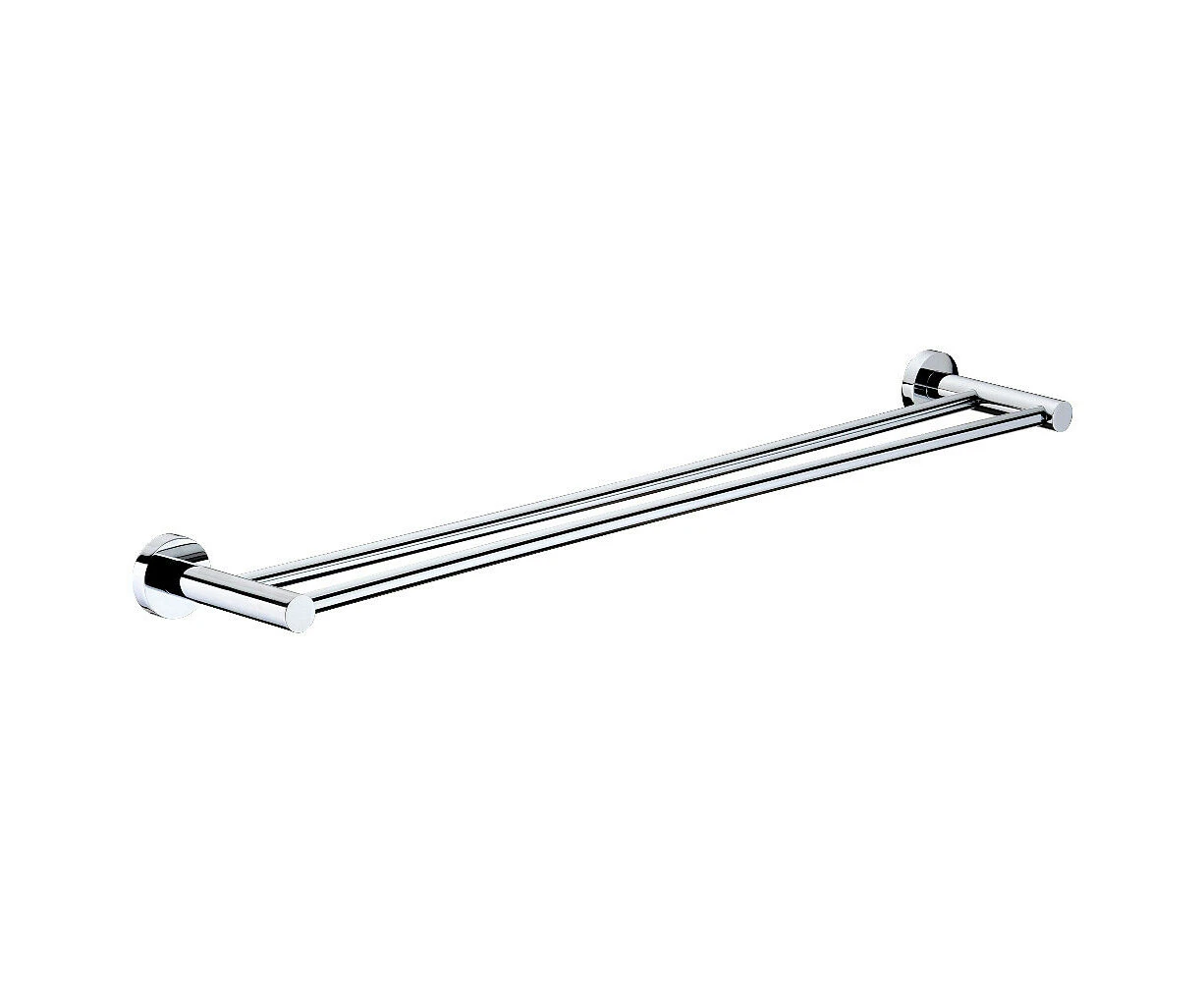 Decaura Double Towel Rail Chrome 600mm Rack Bar Wall Holder Hanger 304 Stainless Steel