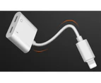 Lightning Audio and Charging Adapter for iPhone-White