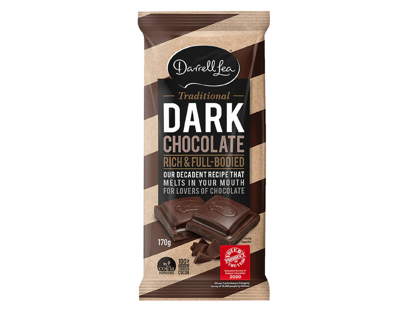 3 x Darrell Lea Dark Chocolate Block 180g
