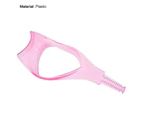 Eyelash Guard Solid Anti-Fall Lightweight Makeup Mascara Guard Curler Applicator Comb for Female-Pink