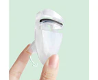 Mini Eyelash Curler Reusable Long Lasting Portable Eyelash Curling Clip Cosmetic Beauty Makeup Tools for Women -White
