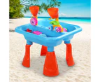 23 Piece Kids Toy Play Table Set Outdoor Water Sandpit Children Fun Beach Toys
