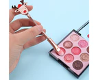 6Pcs/8Pcs Cosmetic Brush Excellent Ductility Easy to Clean Long Candy Christmas Makeup Brush Set for Female-Style 1