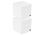 2x Box Sweden Kloset Storage Cube Large 34cm Organiser Box Container Holder WHT