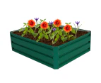 Costway Outdoor Raised Garden Bed Vegetable Planter Box Herbs Flower Yard Patio  100 x 80 x 30 cm