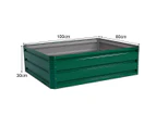 Costway Outdoor Raised Garden Bed Vegetable Planter Box Herbs Flower Yard Patio  100 x 80 x 30 cm