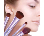 7Pcs/Set Eyes Lip Foundation Makeup Brush Beauty Cosmetic Tool with Storage Box-Pink