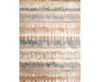 Destiny Beige Multi Colour Wave Abstract Rug
