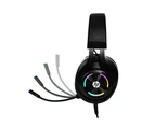 HP H360GS USB Wired Gaming Headset with LED Backlit, Noise Cancelling Microphone