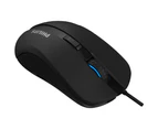 Philips SPK9313 USB Wired Gaming Mouse with RGB, Adjustable DPI up to 2400 - Black