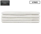 Sheraton Luxury Maison Greenwich Hand Towel 4-Pack - White