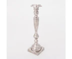 JK EUROPE ATHENA 48cm Single Candle Stand - Aluminium with Antique Nickel Finish