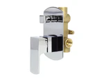 AGUZZO Terrus Wall Mounted Shower Mixer with Diverter - Polished Chrome