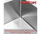 SWEDIA Dromma Kitchen Sink with Single Bowl and Drainer - 1.5mm Stainless Steel