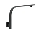 VALE Wall Mounted High Curved Goose Neck Shower Arm - Matte Black