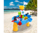 Kids Beach Sand and Water Toys Outdoor Table Pirate Ship Childrens Sandpit Toy