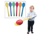 Ginormous Spoon Set (Set of 6 in Various Colours. Eggs not Included)