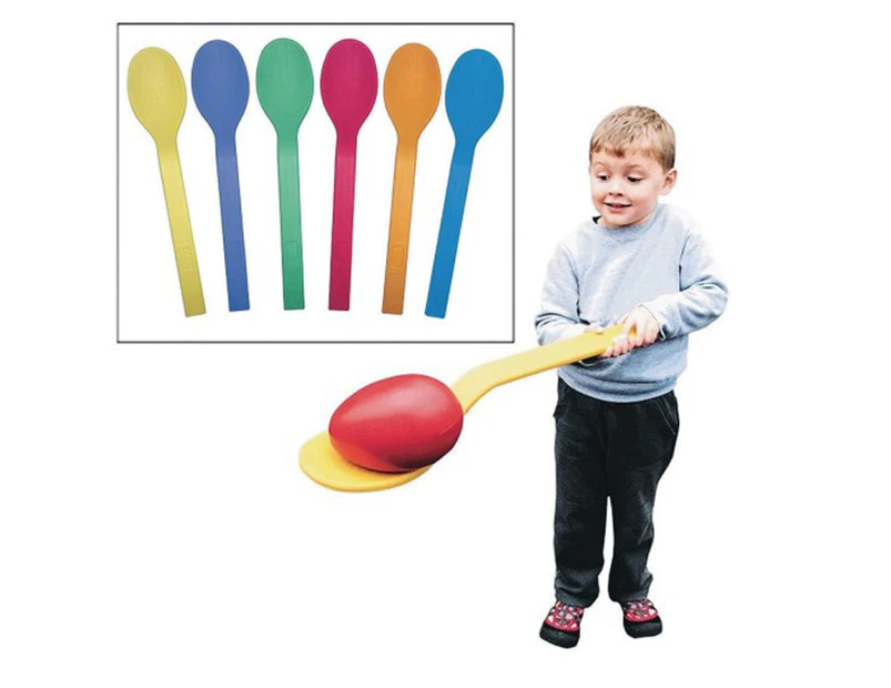 Ginormous Spoon Set (Set of 6 in Various Colours. Eggs not Included)