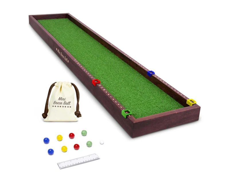 Mini Bocce Tabletop Game Set for Kids & Adults