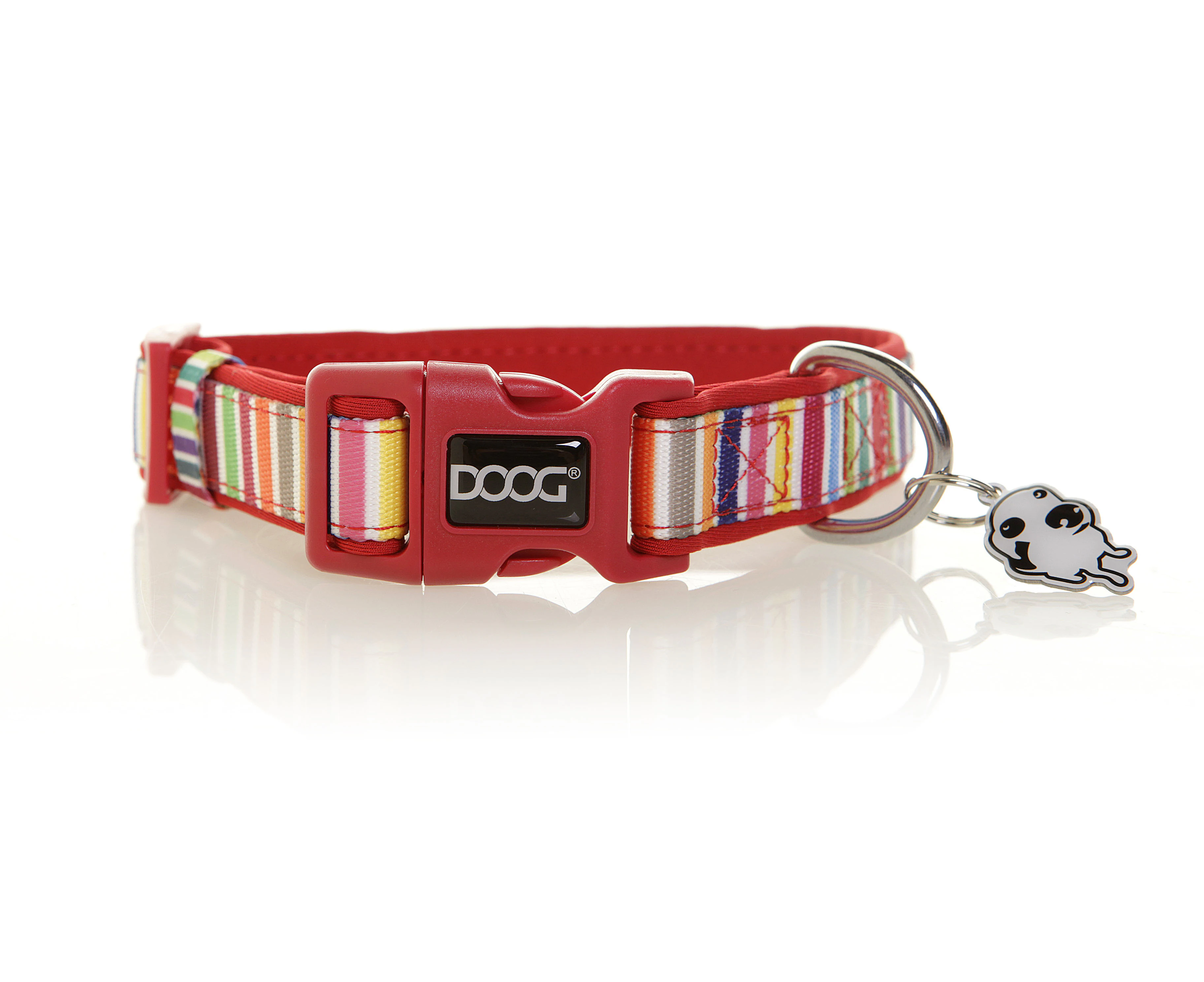 Doog Scooby Medium Collar Candy Striped