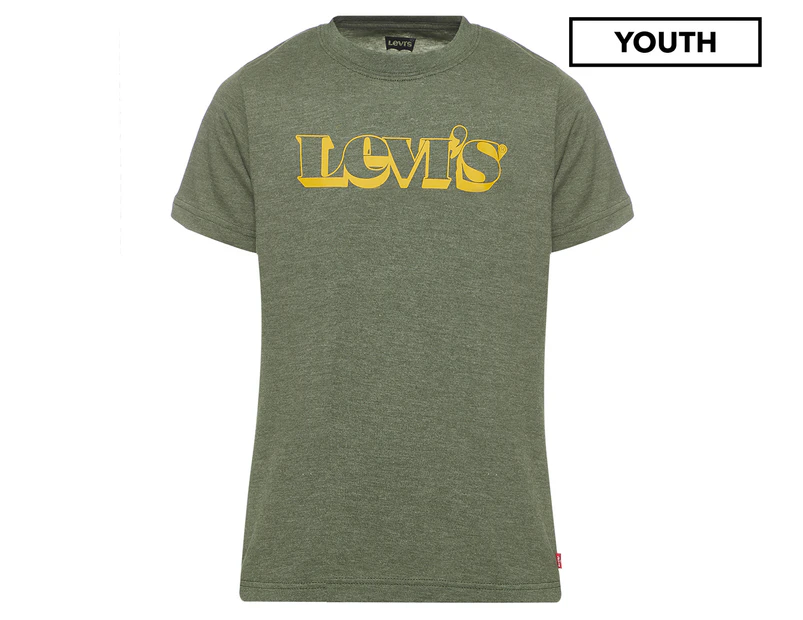 Levi's Youth Boys' Short Sleeve Graphic Tee / T-Shirt / Tshirt - Thyme Heather