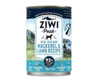 ZiwiPeak Dog Canned Food Mackerel & Lamb 12x390g