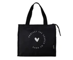 Sanne Waterproof Heart-shape Lunch Bag / Picnic Bag - Black