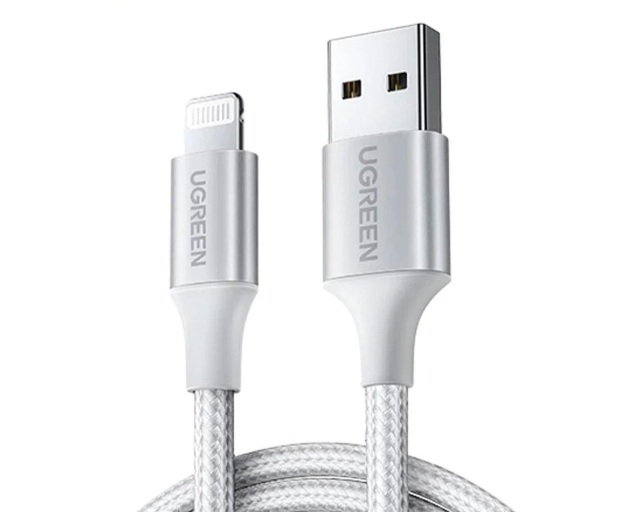 UGREEN 60163 USB-A to 8-pin iPhone Charging Cable 2M Silver