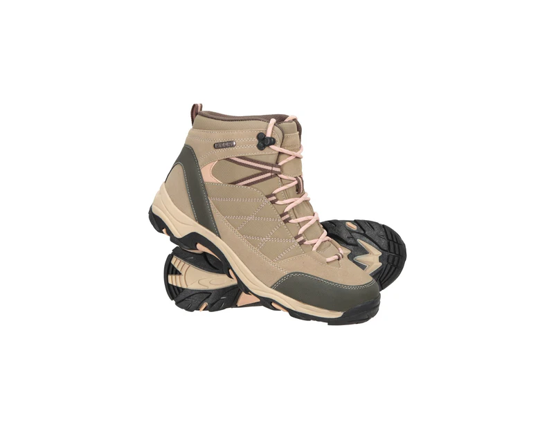Mountain Warehouse Womens Waterproof Hiking Boots Walking Trekking Boot Ladies - Beige