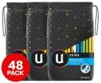 3 x U By Kotex Extra Regular Pads With Wings 16pk 1