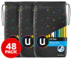 3 x U By Kotex Extra Regular Pads With Wings 16pk