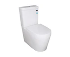 695x390x830mm Ceramic White Box Rim Back To Wall Faced Bathroom Toilet Suite Back/Left and Right Bottom Inlet
